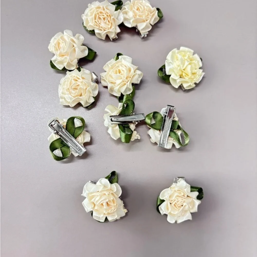 Elegant Flower‎ Hair Clips – Set of 10 – Braided Hair Accessories for Women new